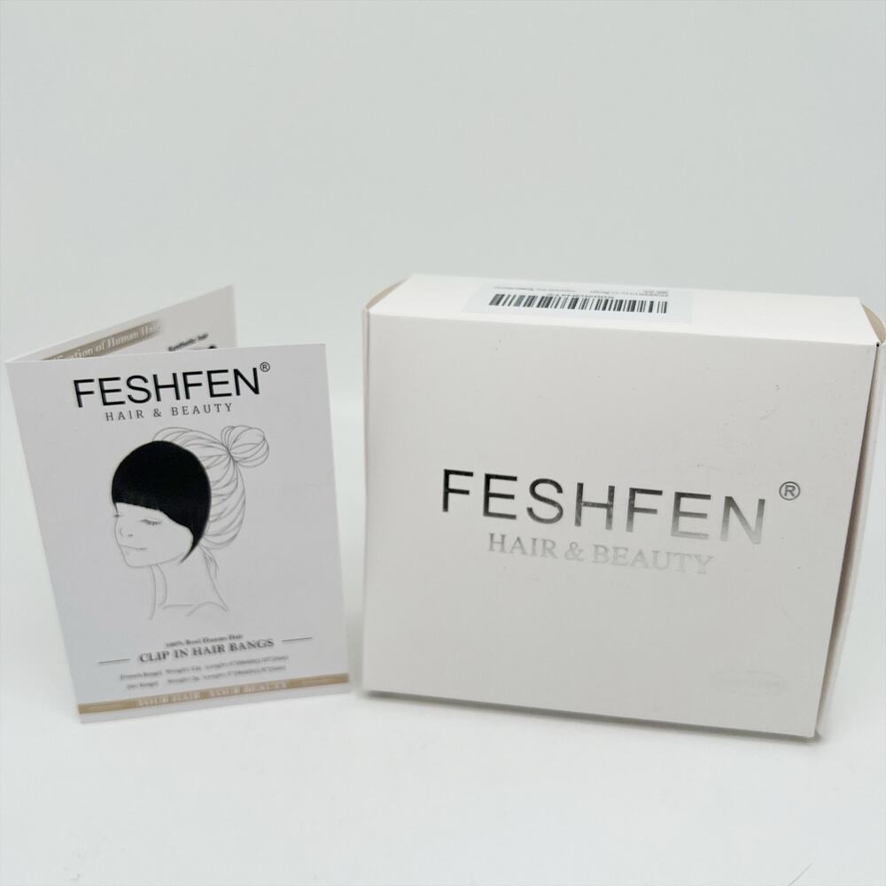 New Feshen Hair & Beauty Clip In Hair Bangs Extensions In Darkest Brown